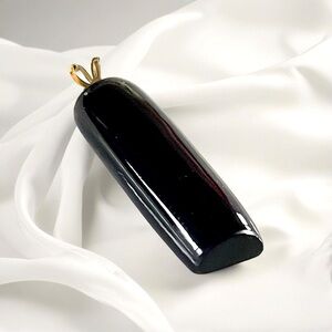 Black coral pendant. Coral pendant. Black gemstones